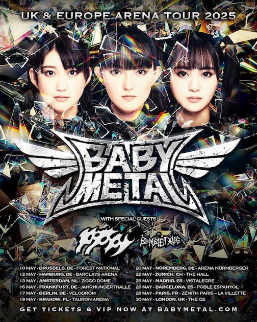 Mehr über den Artikel erfahren BABYMETAL – Arenatour für Europa & UK angekündigt