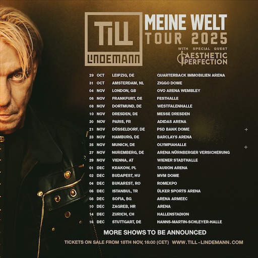 Mehr über den Artikel erfahren TILL LINDEMANN – „Meine Welt“ Tour 2025  – Neue Termine