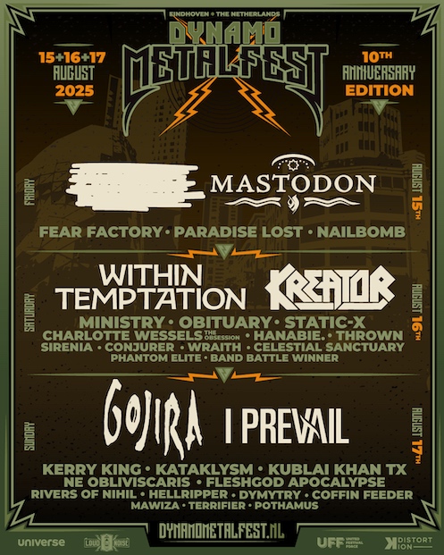 Mehr über den Artikel erfahren DYNAMO METALFEST 2025 – Line-Up  Update: KREATOR , NAILBOMB, FLESHGOD APOCALYPSE u.a.