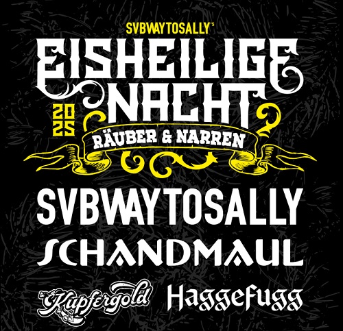 Mehr über den Artikel erfahren SUBWAY TO SALLY, SCHANDMAUL – EISHEILIGE NACHT 2025 „Räuber und Narren“ angekündigt