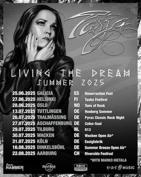 Du betrachtest gerade TARJA – `Living The Dream` Tour 2025 angekündigt