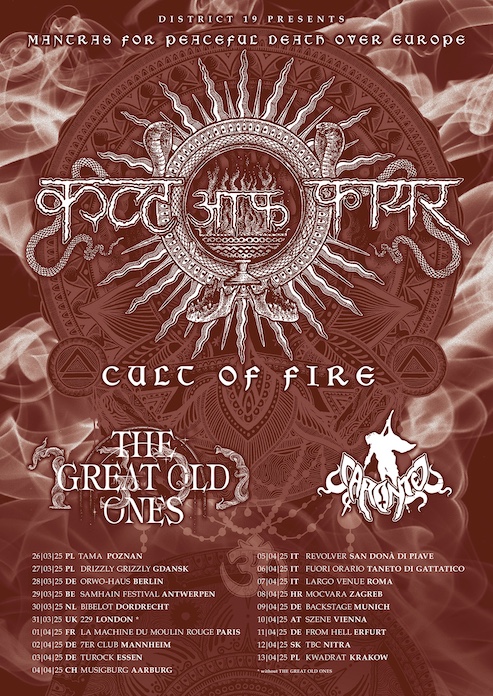 Mehr über den Artikel erfahren THE GREAT OLD ONES – Euro Tour mit CULT OF FIRE  & `Under the Sign of Koth` Clip