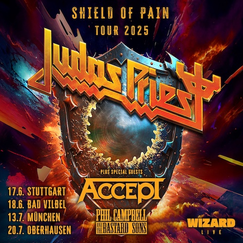 Mehr über den Artikel erfahren ACCEPT & PHIL CAMPBELL als JUDAS PRIEST Support bei `Shields Of Pain` Tour