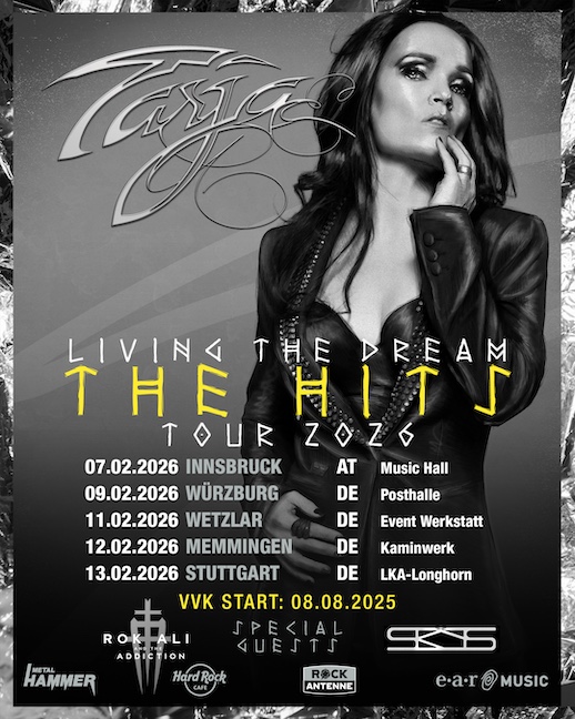 Du betrachtest gerade TARJA – `Living The Dream` Tour Teil 3 für 2026 angekündigt