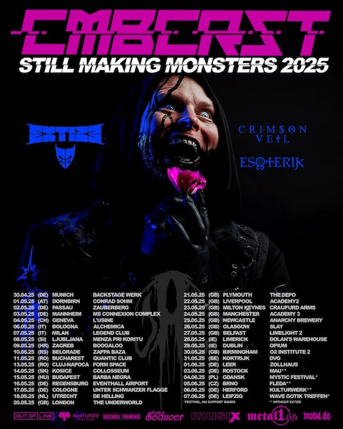 Mehr über den Artikel erfahren COMBICHRIST – `Still Making Monsters` Tour 2025