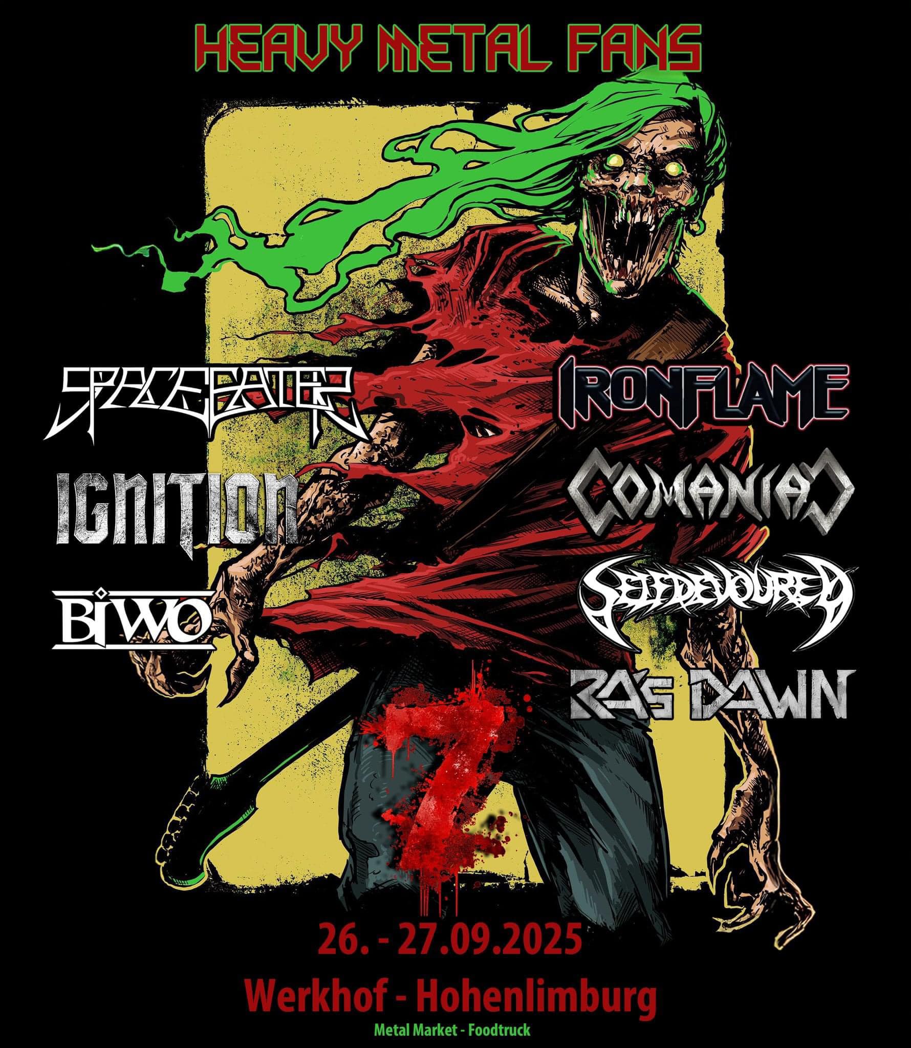 Mehr über den Artikel erfahren Heavy Metal Fans Festival 2025 – SPACE EATER, IRONFLAME u.a.