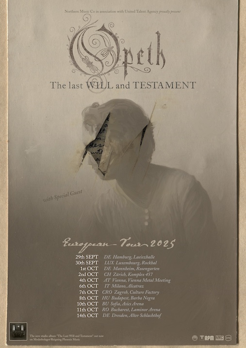 Du betrachtest gerade OPETH – „The Last Will And Testament“ Tour kommt nach Europa