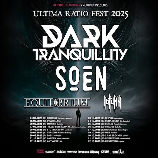 Du betrachtest gerade Ultima Ratio Fest Tour 2025 –  DARK TRANQUILITY, SOEN u.a.