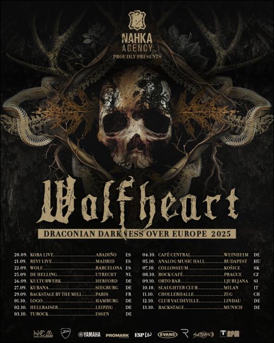 Du betrachtest gerade WOLFHEART – “Draconian Darkness Over Europe“ Tourankündigung