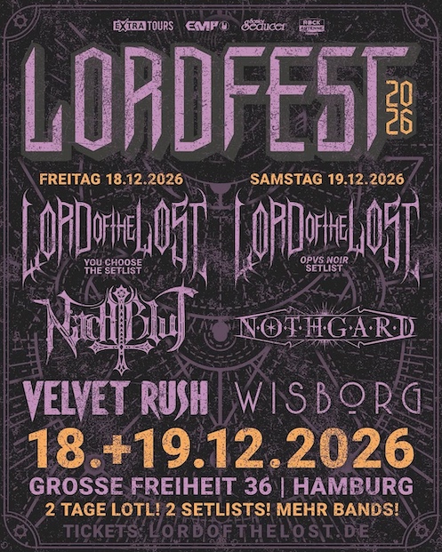 Du betrachtest gerade Lordfest 2026 – Zwei Tage mit LORD OF THE LOST, NACHTBLUT, NORTHGARD u.a.