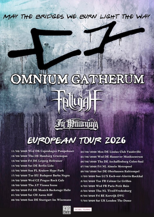 Du betrachtest gerade OMNIUM GATHERUM  & FALLUJAH  – Gemeinsame Europa Tour in 2026