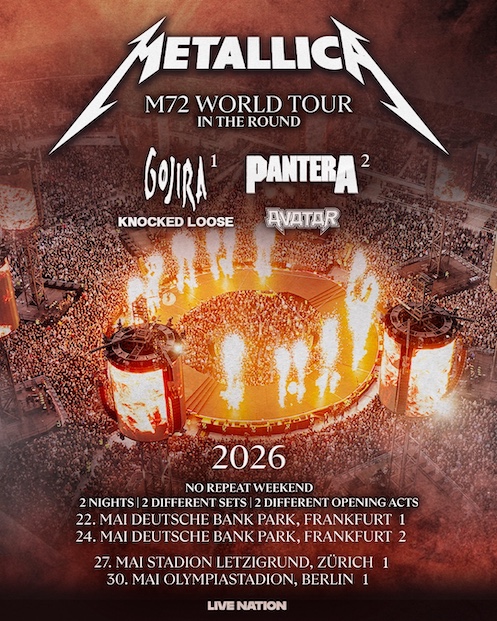 Du betrachtest gerade METALLICA – M72 Tour kommt nach Europa