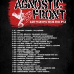 AGNOSTIC FRONT – `Last Warning` European Tour 2025 im Sommer