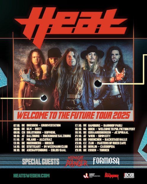 Du betrachtest gerade H.E.A.T – „Welcome to the Future“  2025 Tour kommt im Herbst