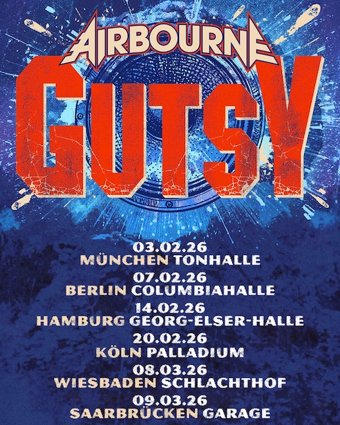 Mehr über den Artikel erfahren AIRBOURNE – Auf Tour Anfang 2026