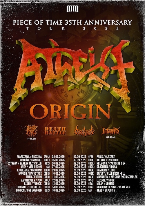 Du betrachtest gerade ATHEIST – “Piece Of Time – 35th Anniversary“ Tour im Herbst