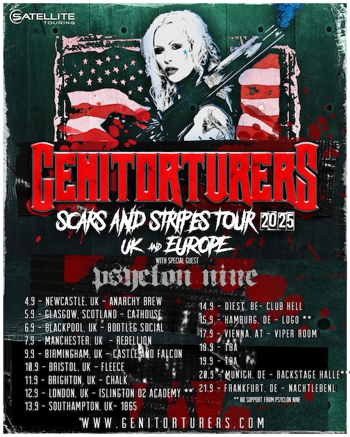 Du betrachtest gerade GENITORTURERS –  Mit `Scars And Stripes` auf European Tour 2025
