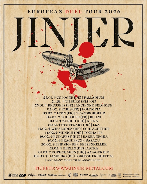 Du betrachtest gerade JINJER – Kommen auf „European Duél“ Headliner-Tour 2026