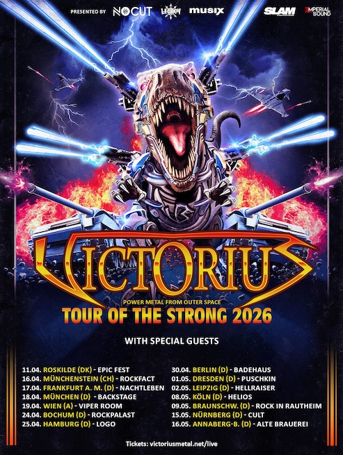 Du betrachtest gerade VICTORIUS – Power Metal Unit auf  ”Tour of the Strong” in 2026