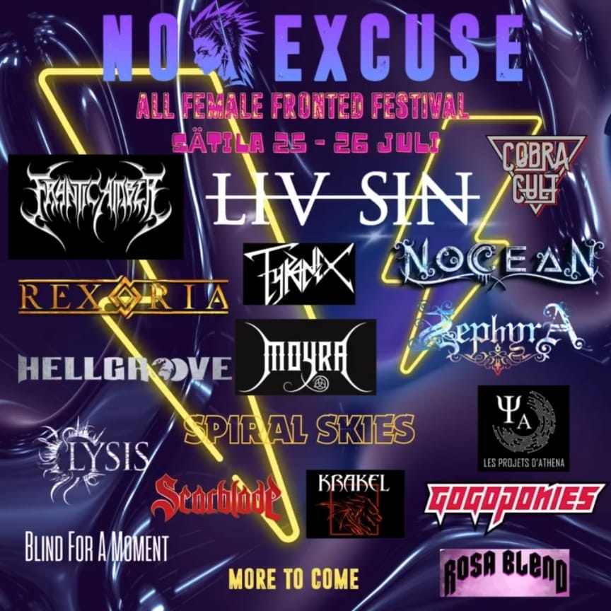 Du betrachtest gerade NO EXCUSE FESTIVAL mit CRUCIFIED BARBARA & NOCEAN u.a. in SÄTILA (Schweden)