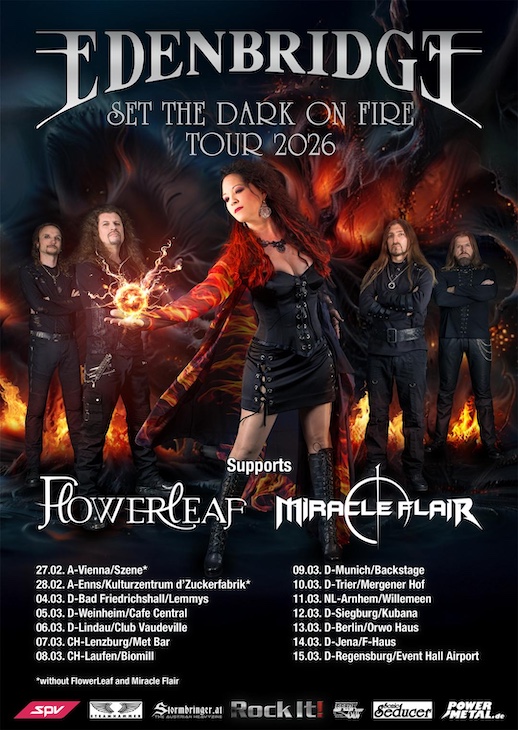 Du betrachtest gerade EDENBRIDGE – `Set The Dark On Fire` Tour kommt Anfang 2026