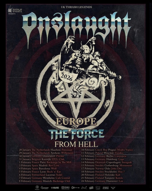 Du betrachtest gerade ONSLAUGHT – “Force from Hell“ Tour 2026 angekündigt