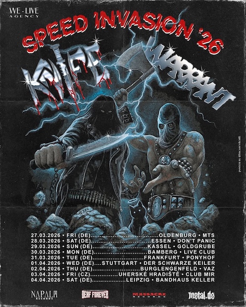 Du betrachtest gerade KNIFE – `Speed Invasion` Tour  mit WARRANT