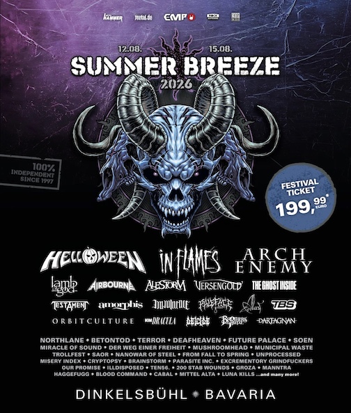 Du betrachtest gerade Summer Breeze 2026 – Erste 50 Bands bestätigt: Helloween, In Flames, Arch Enemy …