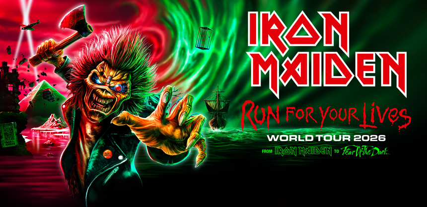 Mehr über den Artikel erfahren IRON MAIDEN – 2026 zurück nach Europa “Run For Your Lives“ Tour