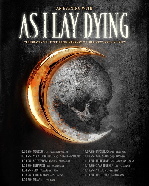 Du betrachtest gerade AS I LAY DYING – European Tour 2025