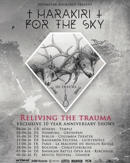 Du betrachtest gerade HARAKIRI FOR THE SKY – `Reliving The Trauma` Tour 2026 angekündigt
