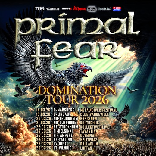 Du betrachtest gerade PRIMAL FEAR – “Domination“ Europa Tour geht in die nächste Runde