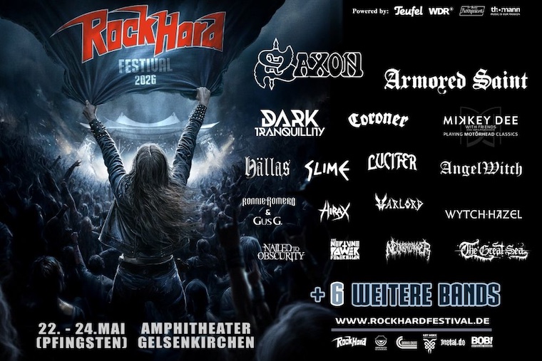 Mehr über den Artikel erfahren Rock Hard Festival – Neue Bands für 2026: SAXON, WARLORD u.a.