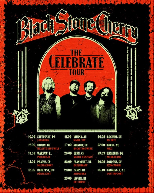 Du betrachtest gerade BLACK STONE CHERRY – „The Celebrate Tour“ für 2026 geplant