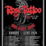 ROSE TATTOO – Finale Europatour für 2026 angekündigt