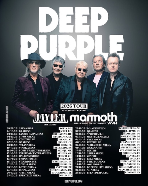 Du betrachtest gerade DEEP PURPLE – Neue “Mad In Europe“ Tour Termine 2026