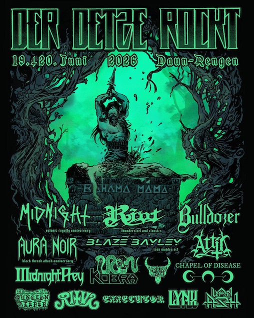 Mehr über den Artikel erfahren Der Detze Rockt 2026 mit MIDNIGHT, RIOT, BLAZE BAYLEY, 1349 u.v.m.