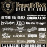 KRAWALL’O’ROCK Open Air 2026 –  BEYOND THE BLACK , GRAVE DIGGER, TANKARD , JBO u.v.m.