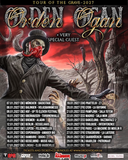 Du betrachtest gerade ORDEN OGAN – “Tour Of The Grave” Ankündigung