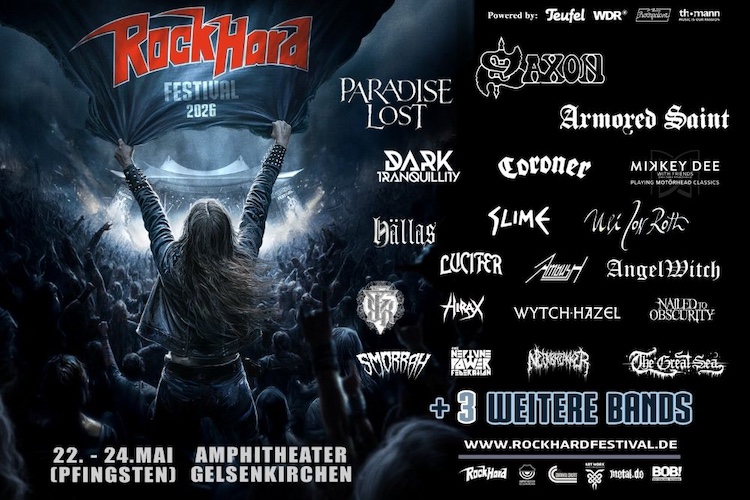 Du betrachtest gerade Rock Hard Festival – Line-Up für 2026 steht: SAXON, PARADISE LOST, ARMORED SAINT …