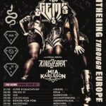 THE GEMS – “Slithering Through Europe” Tour 2026 mit King Zebra & Mia Karlsson