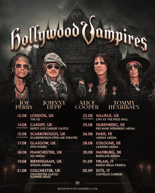 Du betrachtest gerade THE HOLLYWOOD VAMPIRES – Europa & UK Tour 2026 geplant
