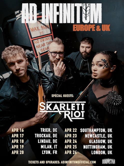 Du betrachtest gerade AD INFINITUM – Neue Tour mit SKARLETT RIOT angekündigt