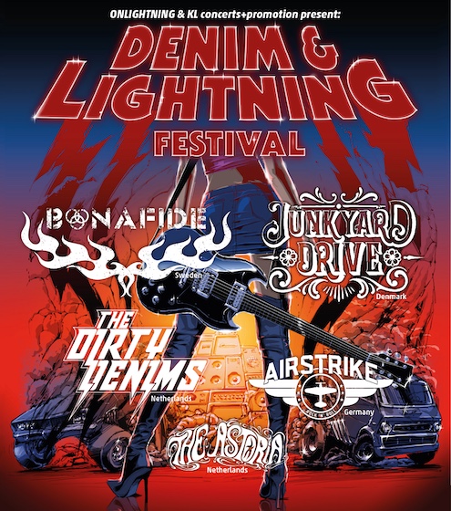 Mehr über den Artikel erfahren Denim & Lightning Festival – 2026 mit BONAFIDE, JUNKYARD DRIVE u.a.