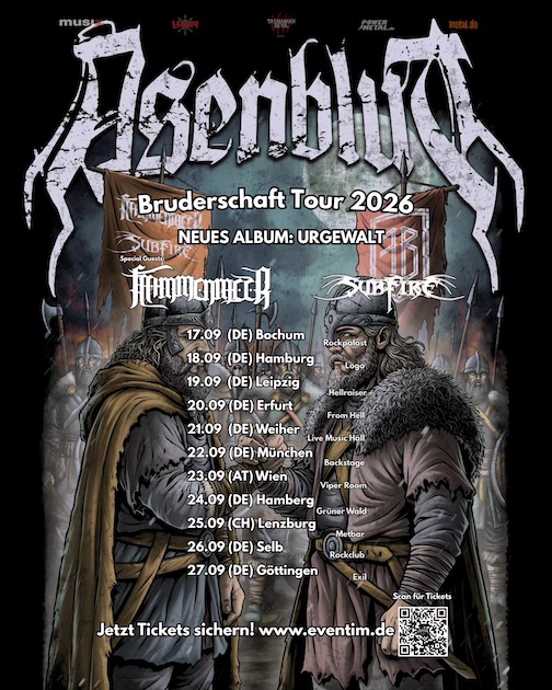 Du betrachtest gerade ASENBLUT – “Bruderschaft“ Tour 2026 angekündigt