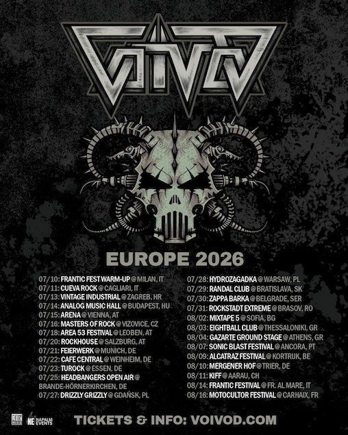 Du betrachtest gerade VOIVOD – Dates für die Europe Tour 2026 angekündigt