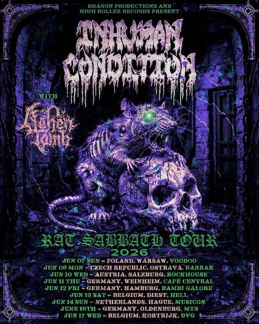 Du betrachtest gerade INHUMAN CONDITION – `Rat Sabbath` Euro Tour im Sommer