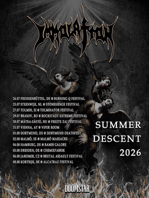 Mehr über den Artikel erfahren IMMOLATION – “Summer Descent“ Tourtermine veröffentlicht