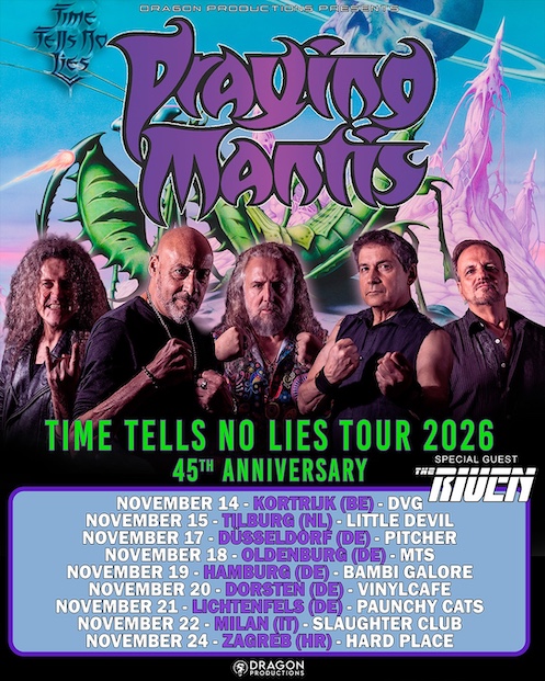 Du betrachtest gerade PRAYING MANTIS  – “Time Tells No Lies“ Jubiläumstour im Herbst