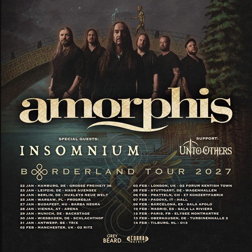 Mehr über den Artikel erfahren AMORPHIS – „Borderland“ Tour 2027 (mit INSOMNIUM, UNTO OTHERS) angekündigt